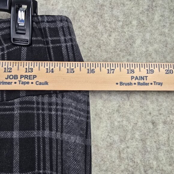 French Laundry Womens Plaid Leggings Gray & Black Polyester/Spandex - Picture 6 of 6